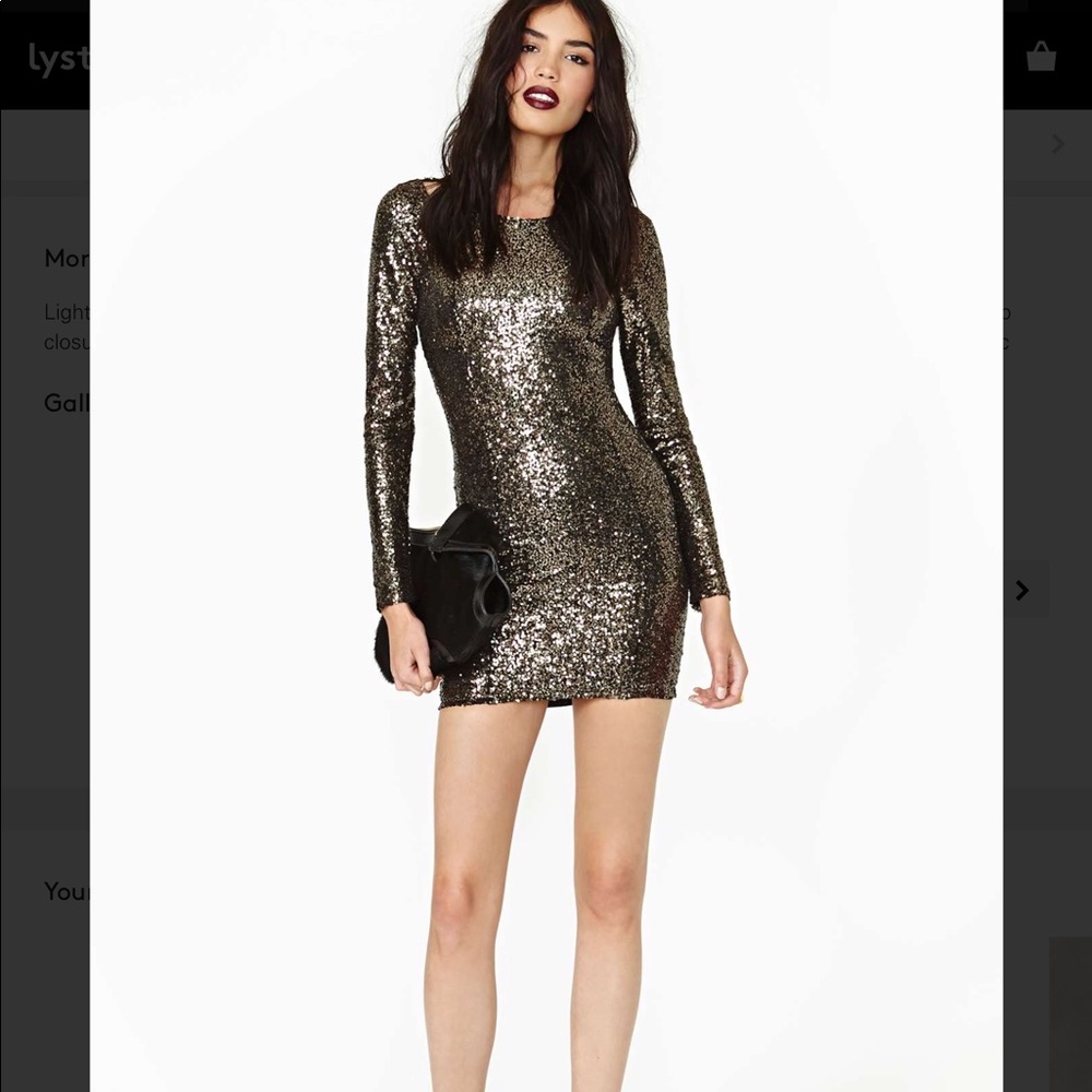 006 Lucca couture golden hour sequin dress